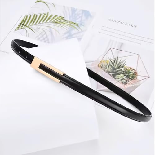 Women's Leather Belts for Jeans Dresses Fashion Gold Buckle Ladies Belt3