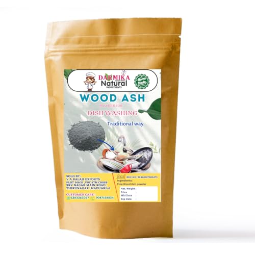 Image of Natural & Organic Wood Ash Powder for Dish Washing | Natural Utensils Cleaning Ash for Home (450 gsm)