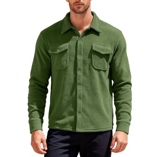 Pull en polaire homme veste d'hiver chaude chemise flanelle contre le froid