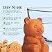 Vivid Works Brown Sugar Keeper - Terracotta Brown Sugar Bear to Maintain Food Moisture in Storage Container - Terra Cotta Food Saver