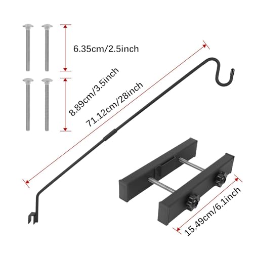 Baoblaze Gancho de alimentador de pássaro gancho de jardim decorativo ganchos para sinos de vento