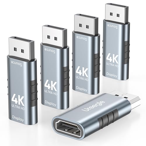 Adaptador DisplayPort a HDMI 4K duplicador de pantalla para ordenador de sobremesa y TV