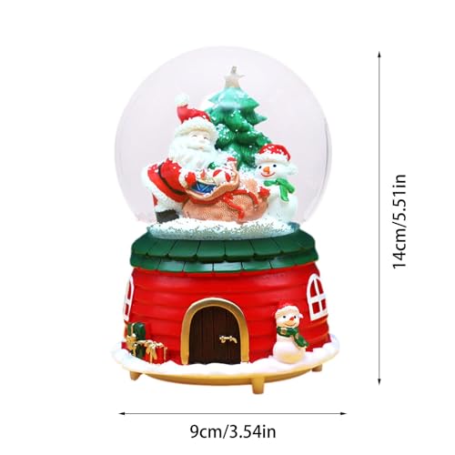 Linternas de Navidad con Papá Noel y alce, el regalo ideal con música y luces LED 6