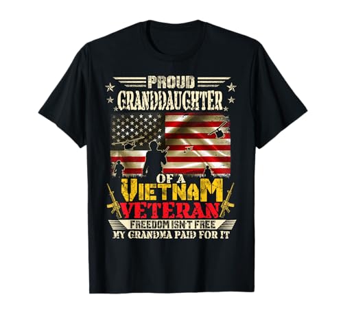 Freedom Tee-Orgullosa Nieta De Una Abuela Veterana De Vietnam Camiseta