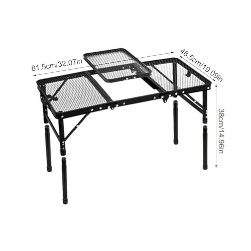 Table pliante réglable en hauteur pour camping et repas - 3