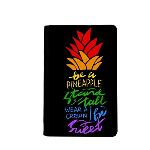 Étui portefeuille passeport ananas LGBT et protège-document de voyage pour adulte