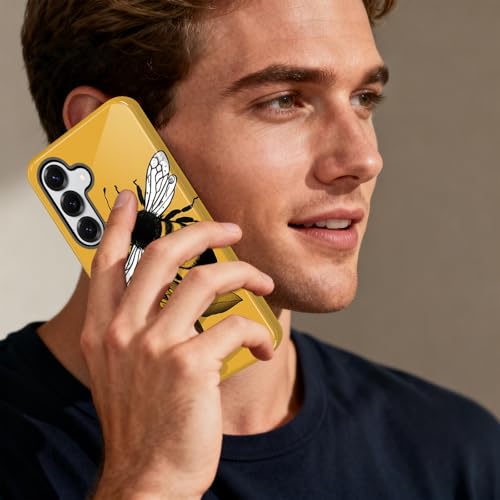 Vobber for Samsung Galaxy S26 Case,Dual-Layer Hybrid Phone Cover with Military-Grade Protection, Durable Shockproof & Anti-Scratch Design, Non-Slip Grip, Honey Bee - image 6