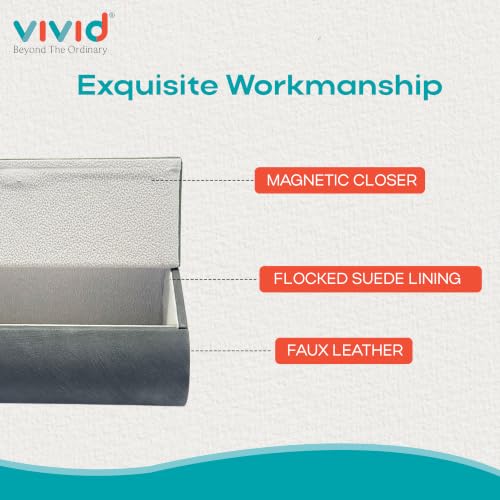Image of VIVID Unisex Specs Magnetic Eyewear Dabbi Faux Leather Hard Case Cover