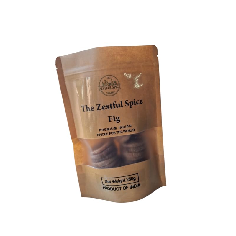 Dried Fig (Anjeer) 8.8 oz (250g) | Whole Sun Dried Figs for Snacking, Cooking, Baking, Sweets, Desserts & Traditional Indian Recipes | Natural Dry Fruit for Everyday Kitchen Use