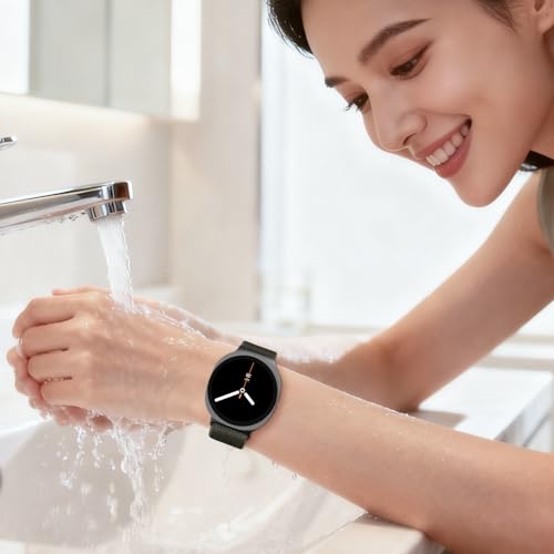 Image of Stretchy Magnetic Band for Samsung Galaxy Watch 9 8 40mm 44mm /Classic 46mm | Elastic Fabric, Nylon Sport Strap Replacement Wristbands No Gap for Samsung Galaxy Watch 8 9 Band 40mm 44mm /8 Classic 46mm