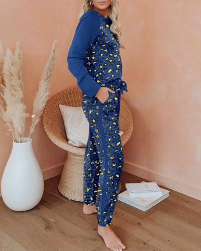 Women's Pajama Set Long Sleeve PJs Cozy Sweatshirt and Long Pants - image 3