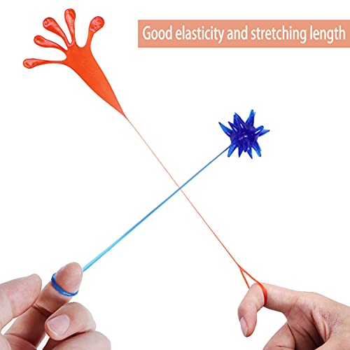 TOYANDONA 72Pcs Vinyl Diverse Stretchy Sticky Toy Party Favor Kids Fun Speelgoed Waaronder Grote Kleverige Handen Mannen… - Image 7