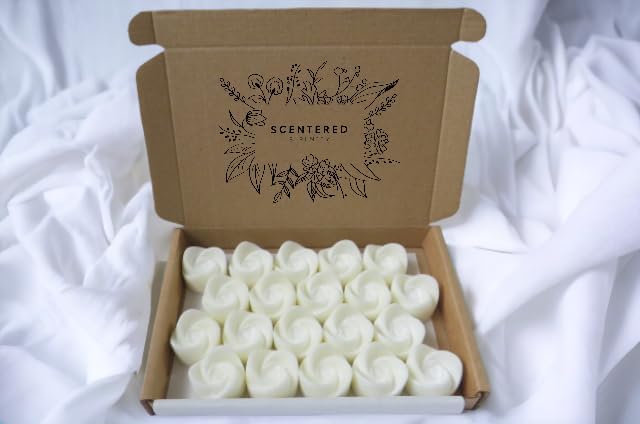 Baby Powder Wax Melts| Strong Scented| 20 Pack| Luxury Gift Set Wax Melts| Over 96 Hrs Burn Time Per Box| Pet Friendly| Eco Friendly| Hand Poured in Staffordshire, UK (Baby Powder)