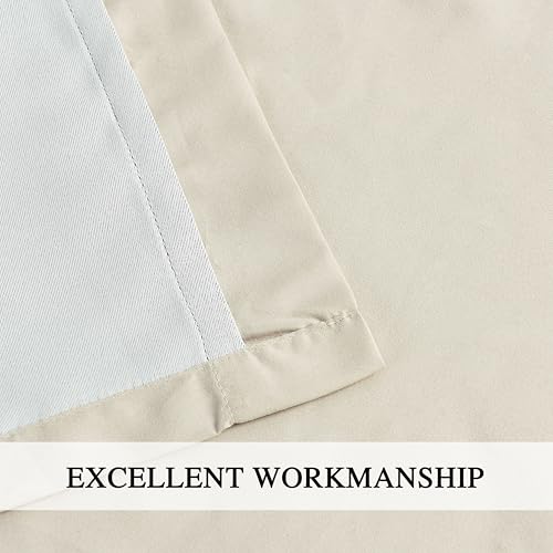 Image of Homechoice Decor Camel Blackout Window Curtains, 52 inch W x 96 inch L x 2 Panels