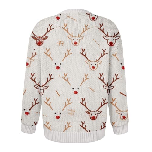 Christmas Sweater Women 2026 Cozy Oversized Button Up Cardigan Sweaters - image 5