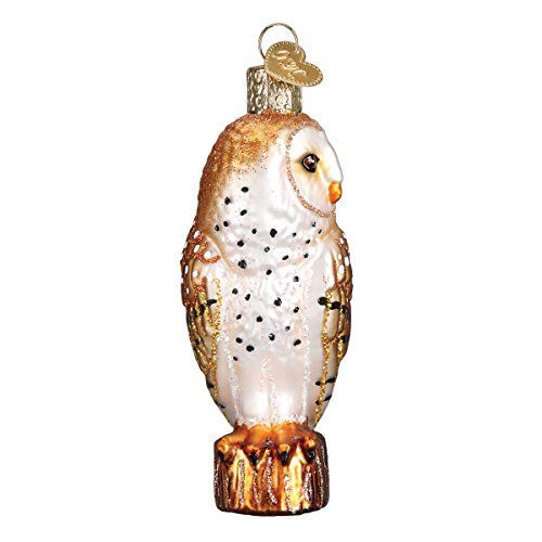 Old World Christmas Ornaments: Owls Glass Blown Ornaments for Christmas Tree 3 x 3, Barn Owl, 3x3 - Image 4