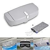 [Compatibilidad universal]: apto para la mayoría de gafas, gafas de sol y gafas de ojos. También funciona con todos los modelos de coche, solo hay que sujetarlo a la visera solar de tu coche.