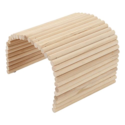 Ponte de Hamster de Madeira Madeira Flexível Escova de Cobaias Furões Hedgehogs Chinchillas Coelhos