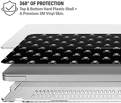 Skinit Case + Skin Compatible with MacBook Pro 16in (2019-20) Originally Designed Skull and Crossbones (White) Design