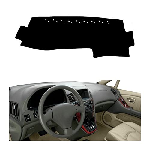 車のダッシュボードカバーダッシュマットカーペット に適合する ハリアー 1997 1998 1999 2000 2001 2002 2003 サンシェードパッド抗太陽 UV JUNOOS(LHD 1)