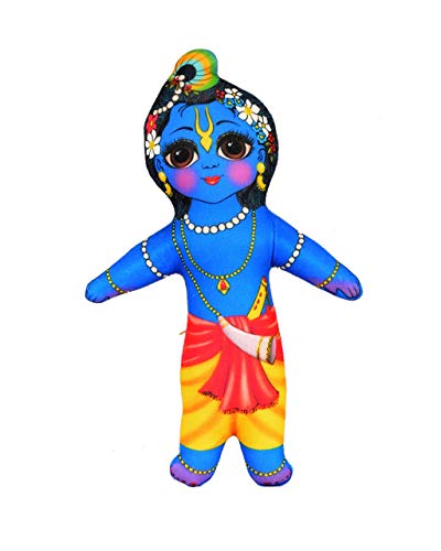 VRINDAVANBAZAAR.COM Radha Krishna 5.5 inches Soft and Plush Washable Toy- Radha Krishna Soft Toy – Cuddly and Washable Plush Dolls | Perfect for Kids, Home Décor, and Spiritual Gifting