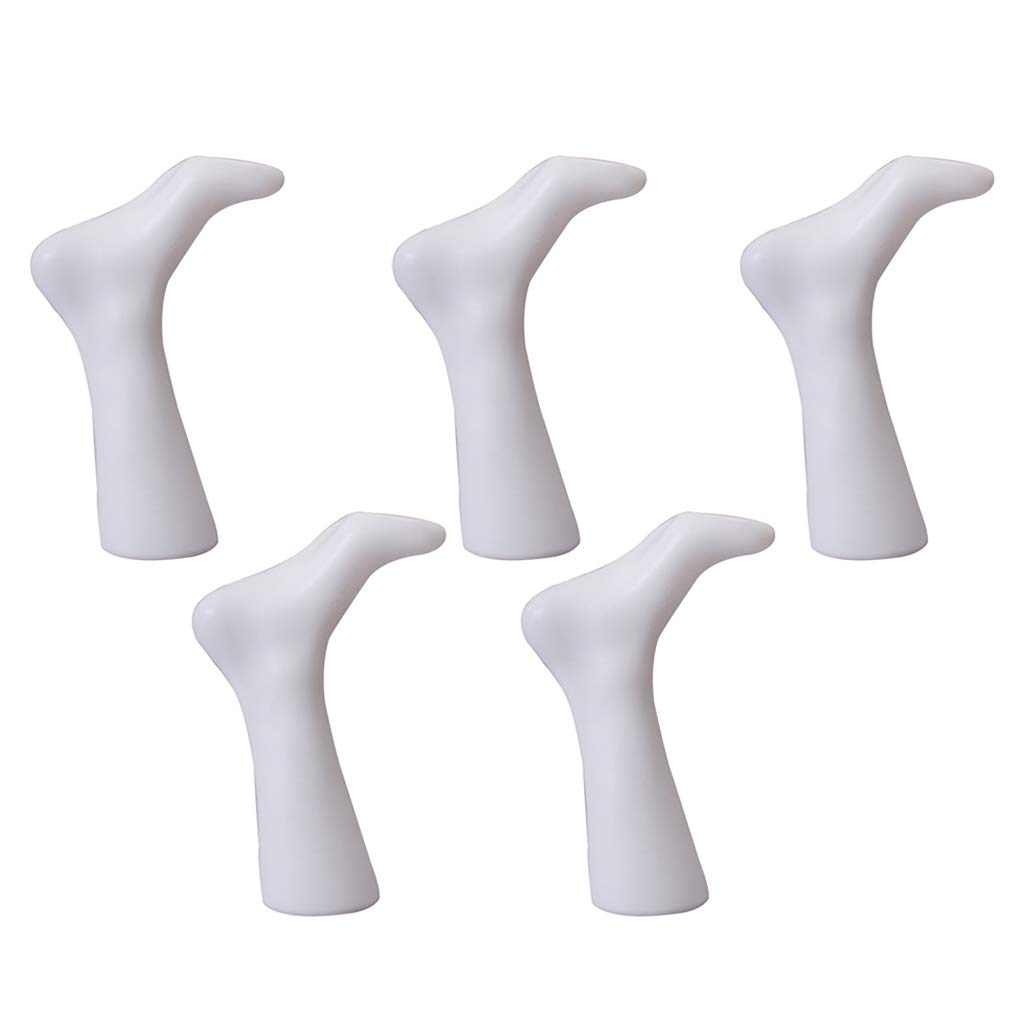 Perfeclan 5pcs Pied Adulte Mannequin en Plastique pour Chaussette Chaussette Affichage Longueur 230 cm