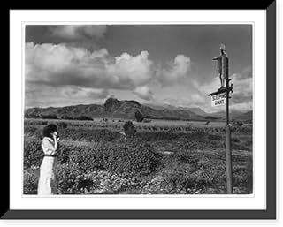 Historic Framed Print, Island of Kauai, Hawaii: Sleeping giant, 17-7/8" x 21-7/8"