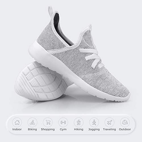 Image of Flysocks Womens Walking Sneakers Lightweight Comfortable Casual Fashion Sneakers Sports Gym Athletic Tennis Shoes, C-white Mix, 11