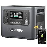 AFERIY Portable Power Station 2400W, 2048Wh Power Station LiFePO4 Backup Battery, Quick Charge in 1.5H, 240V AC Outlets, UPS, Solar Generator, Electric Generator for RV/Camping/Home, 7-Year Warranty