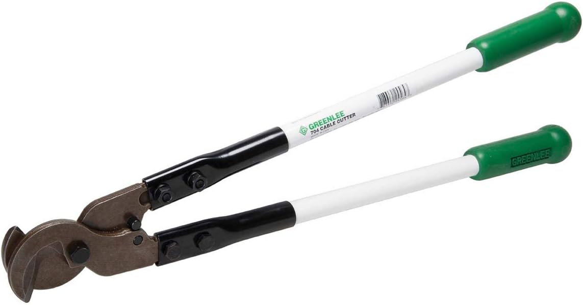 Greenlee - Cutter,Cable-Scissor (704), Cable Termination (704), Green & White