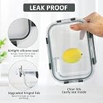[10-Pack] MCIRCO Glass Meal Prep Containers With Lids, Food Storage With Snap Locking Lids, Airtight Lunch Boxes, Microwave, Oven, Freezer and Dishwasher Safe