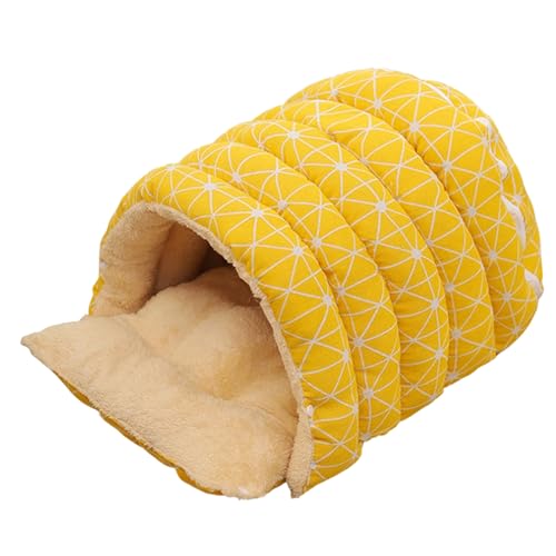 Katzenbett in Form einer Hütte – bequem, abnehmbar und waschbar | Kuppel-Katzenhaus mit...