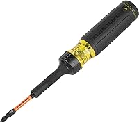 Klein Tools 32313HD 13-in-1 Ratcheting Screwdriver: Impact Rated Multi-Bit Set with 12 Bits & 1/4-Inch Nut Driver