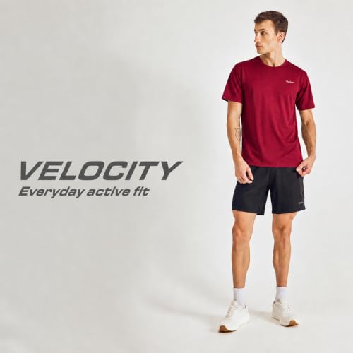Image of Pepe Jeans Men's Solid Polyester Regular Fit Athleisure T-Shirt | Durable Lightweight Performance Tee for Gym & Casual Use | Breathable Quick-Dry Fabric | Round Neck | Short Sleeves | Sporty Comfort