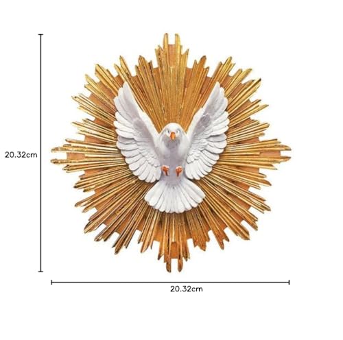 Divine Spirit Pendant Holy Spirit Sculpture Wall Mounted Divine Eagle(8 Inch)