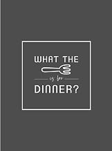 What The Fork Is For Dinner? - Blank Hardcover Recipe Book / Cook Book to Write Your Own Recipes In: A4 hardback recipe book to fit 100 recipes