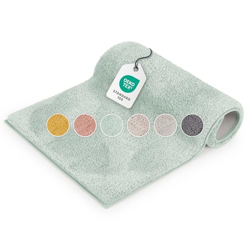 Blumtal Badematte 50x80 cm Hochflor Chenille - Oeko-TEX zertifizierter...