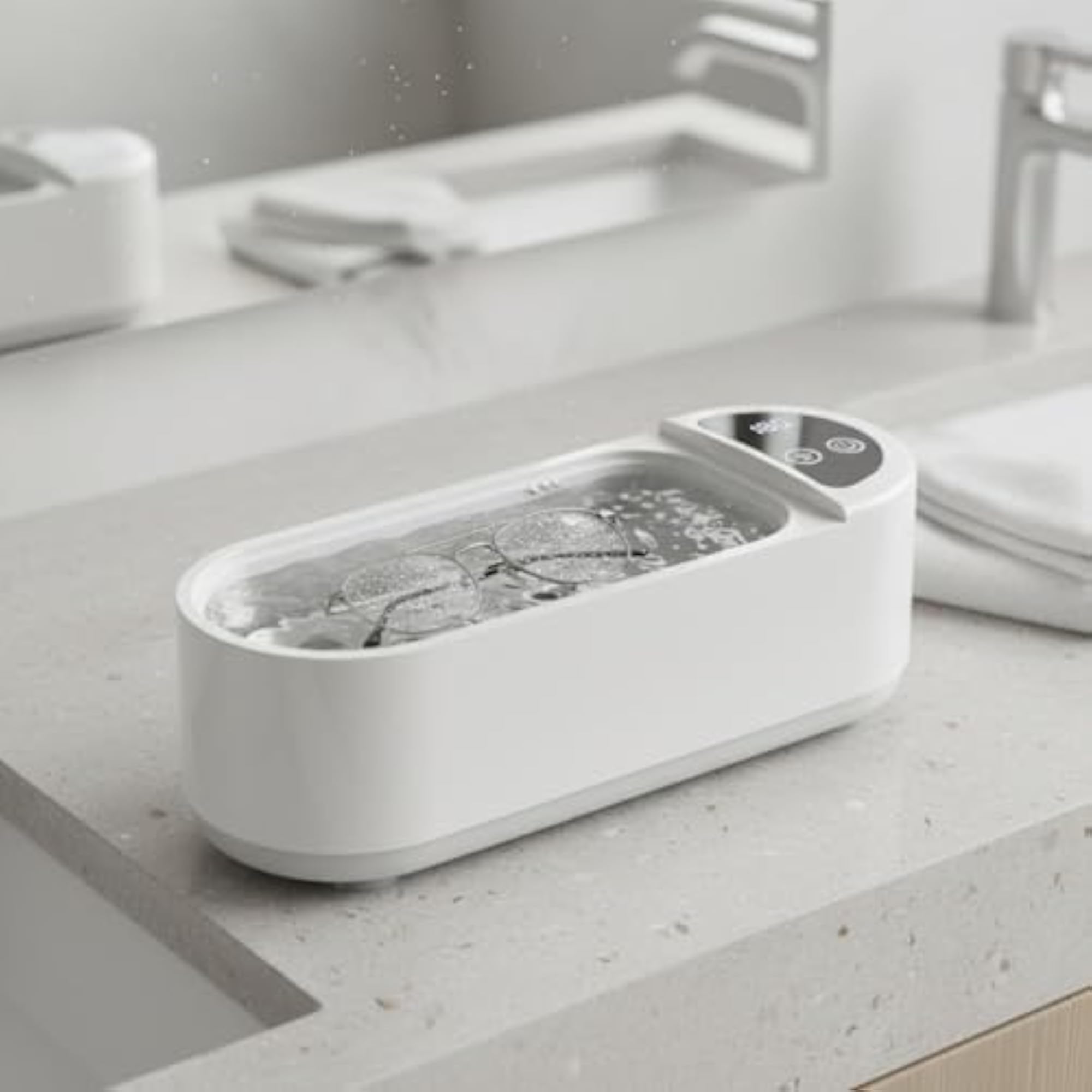 High Frequency Vibration Sonic Jewelry Cleaner Machine, 300ml