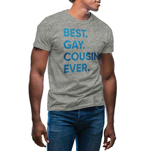 Best Gay Cousin Ever T-Shirt Gris pour Homme Size M