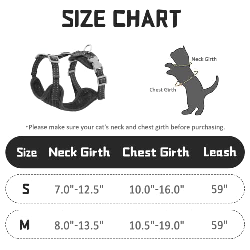 image for Supet Cat Harness and Leash for Walking Escape Proof, Adjustable Harne