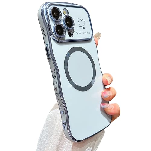 Coque iPhone 15 Pro Max vague rose idée cadeau fille tendance