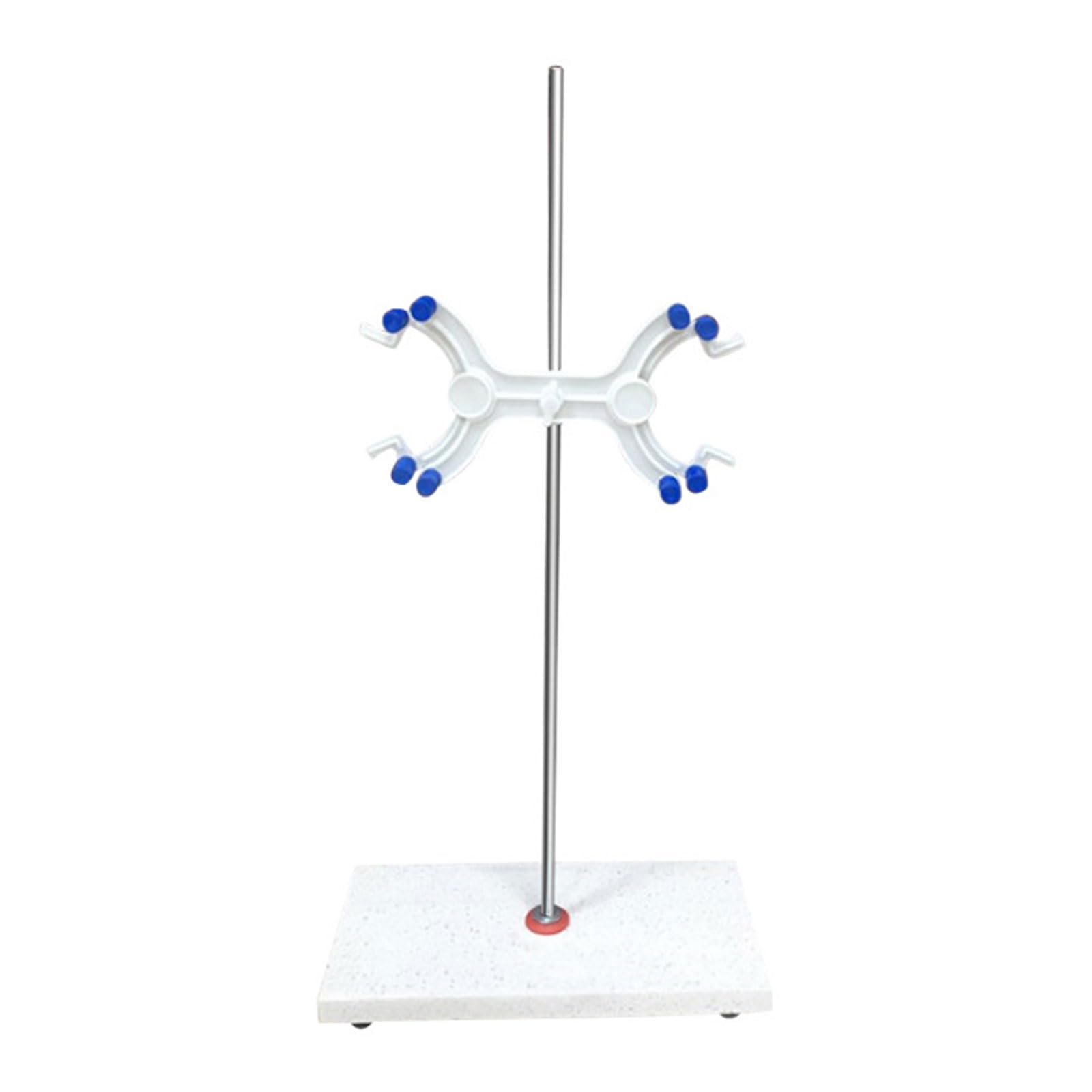 Supporto per burette con base in marmo per laboratori scolastici con morsetto con morsetto a farfalla per esperimenti di titolazione