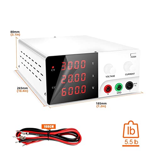 Alimentation Variable 30V 20A DC haute précision à découpage régulé