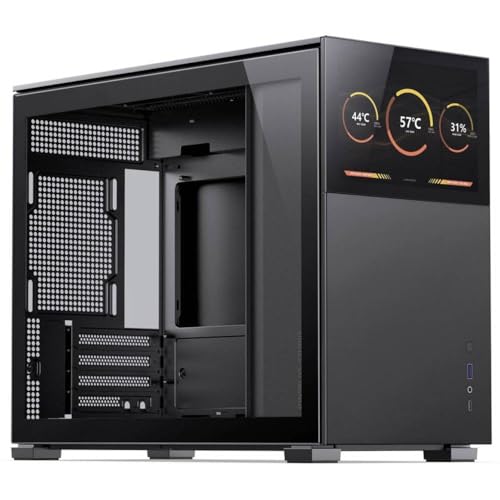 Boîtier mATX JONSBO D31 Écran verre trempé Noir boîtier PC gaming compact