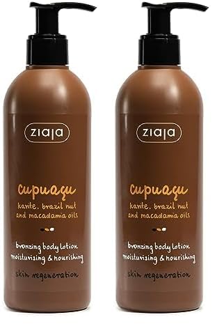 Ziaja Cupuazú Loción Corporal Bronceadora 300 ml (Paquete de 2)