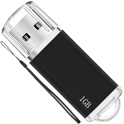 1GB USB Flash Drive 1 Pack Nicepicten Zip Drive USB 2.0 Thumb Drives Black