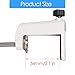 Universal C-Clamp Lamp Holder Desk Mount Clamp Base for Swing Arm Lights, DIY Lighting, Monitors, Workbenches (white)