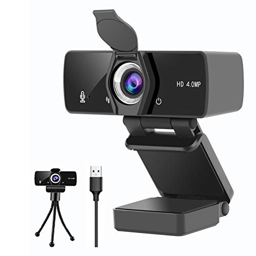 2020 Webcam with Microphone & Privacy Cover, Web Cam USB Camera, Computer HD Streaming Webcam
