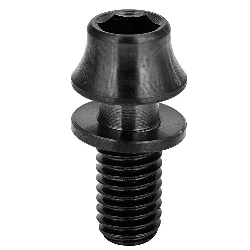Portabotellas para bicicleta, portabotellas de aleación de titanio perno tornillo portabotellas de agua de bicicleta para bicicletas de carretera MTB ciclismo al aire libre (M5 × 12)