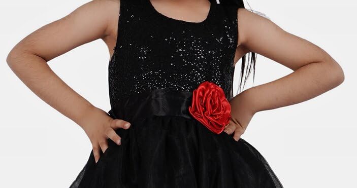 Image of Ripening Kids Sequined Ball-Gown for Your Little Princess's Birthday Celebration Girls' Dresses